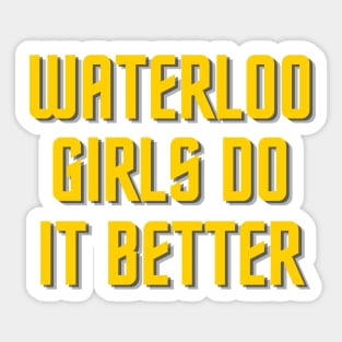 Waterloo Girls Sticker